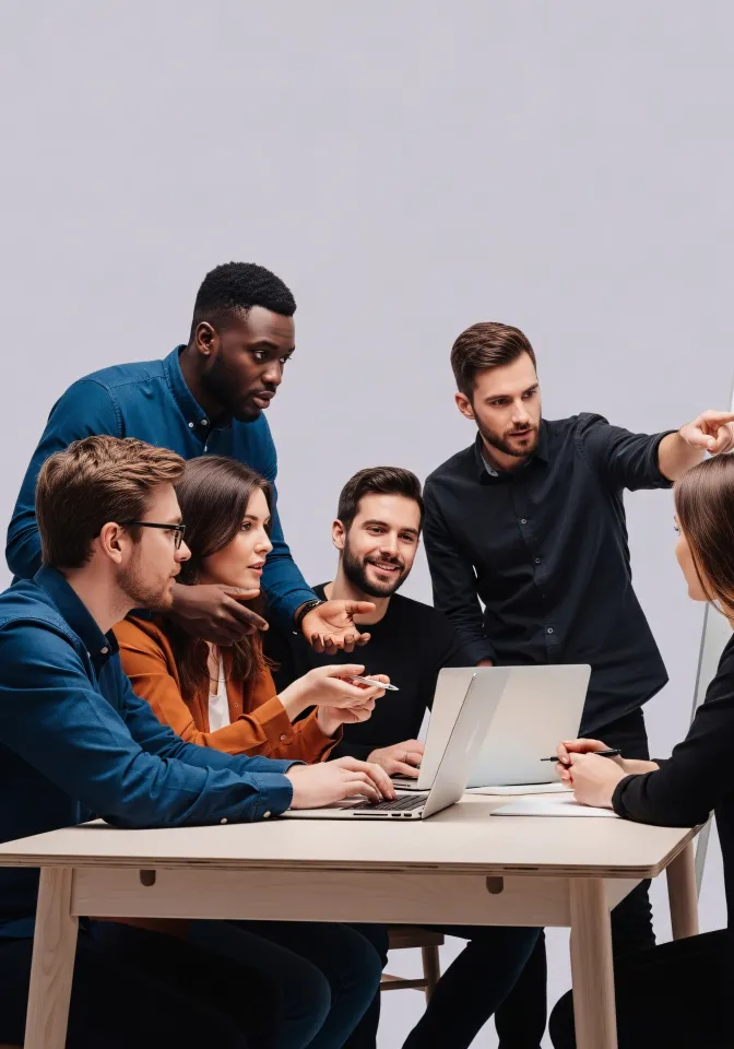 Professional team analyzing regional data